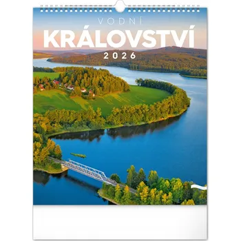 Kalendář NOTIQUE - nástěnný kalendář Vodní království 2026, 30 × 34 cm