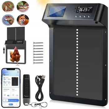 Automatické Otevírání Dveří Kurníku s Časovačem, Světelným Senzorem + USB