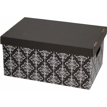 Úložný box Kartonová úložná krabice BLACK AND MIX BAREV