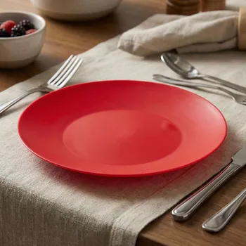 Talíř Plastový dezertní talíř ALTOM DESIGN červený 17 cm