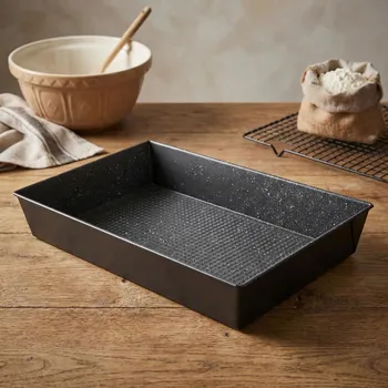 Nádoba na pečení Plech na pečení s nepřilnavým povrchem ALTOM DESIGN 36 × 24,5 × 6 cm černý