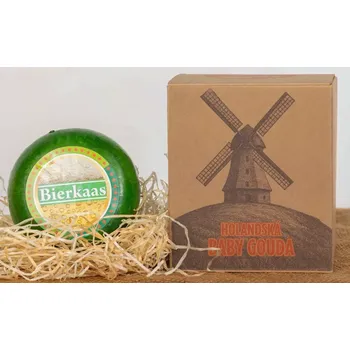 Dárková krabička Baby gouda pivní světlé pivo 450g v Dárkové krabičce (Holandská Baby gouda pivní světlé pivo 450g originál v Dárkové krabičce)