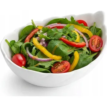 Skleněná miska List salátová mísa 200 ml Altom Design Nocturn White 14 cm