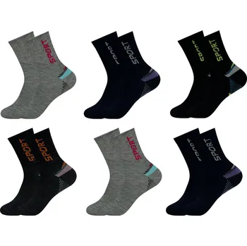 Dámské ponožky PESAIL Dámské sportovní ponožky SPORT ZW470 6páry Barva: Mix, Velikost: 35-38