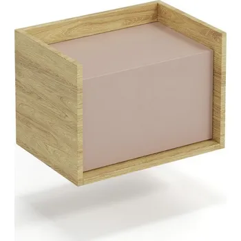 Dětská skříň Nábytek PEGAS s.r.o. Skříň MOBIUS LOWBOARD 1D, přírodní/starorůžová