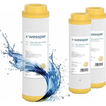 Filtrace vody Wessper změkčovací filtr na vodu 10" - náplň s iontoměničovou pryskyřicí, 3 ks