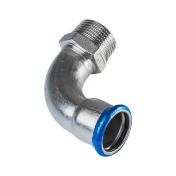 Fitinka Nerezové koleno PREX 90° lisovací s vnějším závitem 22xR3/4 316L