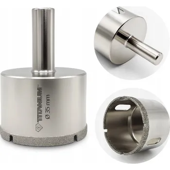 Vrták Titanové Diamantové Vrták 35 mm Ceramix