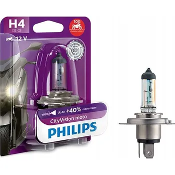 Povinná bezpečnostní výbava ŽÁROVKA H4 12V/60/55W P43T-38 +40% CITYVISION MOTO