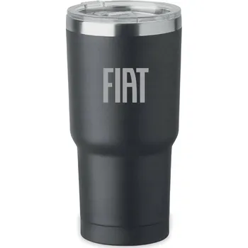 Termohrnek Termohrnek s dvojitou stěnou 500ml Fiat Černý do auta dárek