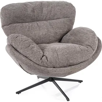 Křeslo Designové otočné křeslo Florence šedé