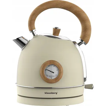 Rychlovarná konvice Rychlovarná konvice 1,8L Klausberg KB-7906 RETRO s teploměrem béžová 2200W
