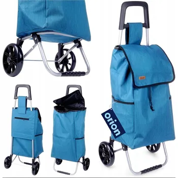Nákupní taška Nákupní taška na kolečkách 40L, robustní, pro seniory, modrá, pohodlná