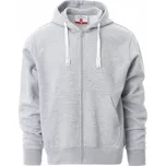 PAYPER PORTLAND MELANGE 001212-P076 / Pánská celopropínací mikina s kapucí - melange grey XS