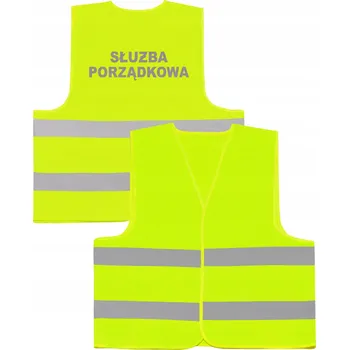 Pánská vesta Profesionální vesta Služba Pořádková s reflexním potiskem XXL