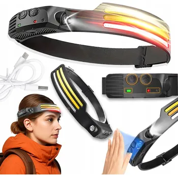 Čelovka ČELOVKA LED Čelová Svítilna Nastavitelná Silná Dobíjecí