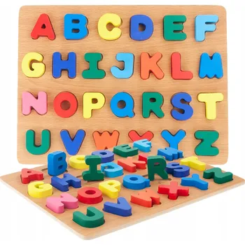 Dřevěná hračka Dřevěná písmena Top Gift 27 kusů
