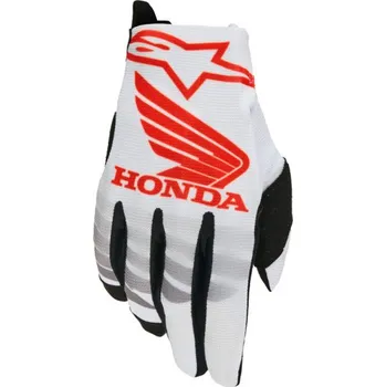 Moto rukavice Rukavice RADAR HONDA kolekce, ALPINESTARS (bílá/černá/červená) 2026 (Velikost: M)