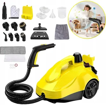 Parní čistič PARNÍ ČISTIČ MOP NA OKNA SPÁRY ČALOUNĚNÍ SADA 2000W