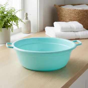 Koš na prádlo Miska na praní KEEEPER 25 l světle modrá