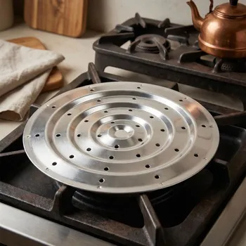 Plotýnka na plynový hořák PRIMPOL 19 cm stříbrná