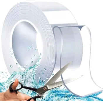 Oboustranná voděodolná průhledná páska Realne Ceny 3 m x 30 mm