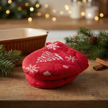 Chňapka Kuchyňská chňapka vánoční bavlněná ALTOM DESIGN ZIMOWA CHOINKA 16 cm červená