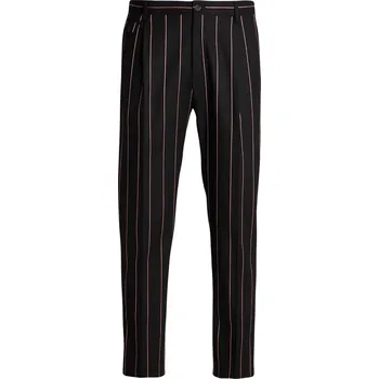 Pánské kalhoty DOLCE & GABBANA Pinstriped Black kalhoty 3XL Černá