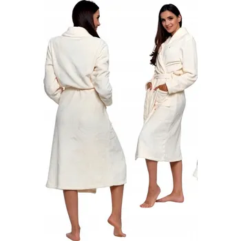 Dámský župan Moraj dlouhý dámský župan PDSZ7000-002 S ecru (krémová)