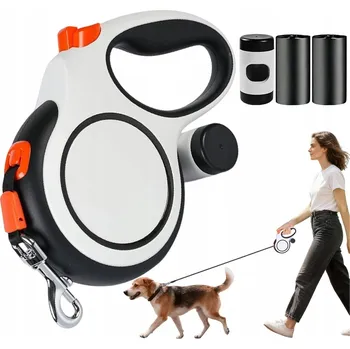 Vodítko pro psa 8 M AUTOMATICKÉ VODÍTKO S BLOKOVÁNÍM JEDNOHO DOTYKU PRO VELKÉ PSY