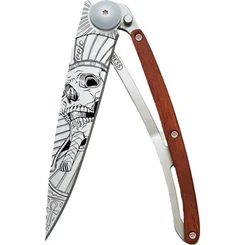 Sport Kapesní nůž Deejo 1CB075 Tattoo 37g coralwood Pharaon Skull