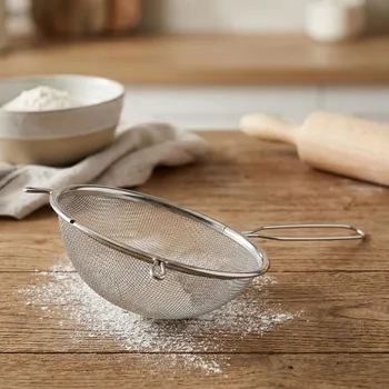 Cedník a síto Kuchyňské sítko ANEKS 14 cm stříbrné