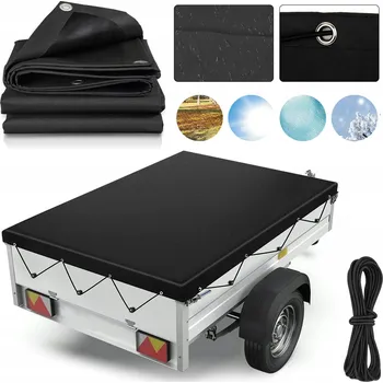 Krycí plachta VODĚODOLNÁ PLACHTA NA PŘÍVĚS 210X114CM VČETNĚ LANKA K PLACHTĚ