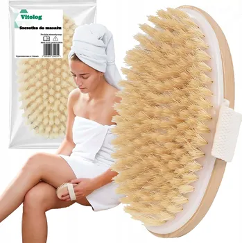 Masážní přístroj KARTÁČ NA SUCHOU MASÁŽ TĚLA PROTI CELULITIDĚ NOHOU STEHEN MASÁŽNÍ PŘÍSTROJ S VÝSTUPKY