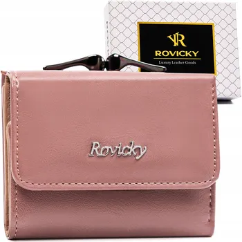 Peněženka Rovicky dámská peněženka z pravé kůže, růžová