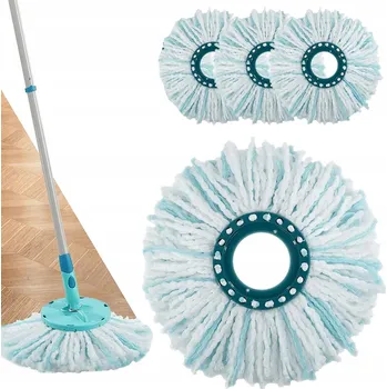mop 4 ks NÁHRADNÍ HLAVICE / NÁSTAVCE PRO ROTAČNÍ MOP LEIFHEIT - KONCOVKA MODEL PRO MOP