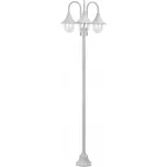 Zahradní lampa 3-bodová, 220 cm, patice E27, bílá