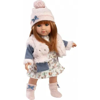 Panenka Realistická panenka s měkkým látkovým tělem 35 cm Llorens NICOLE