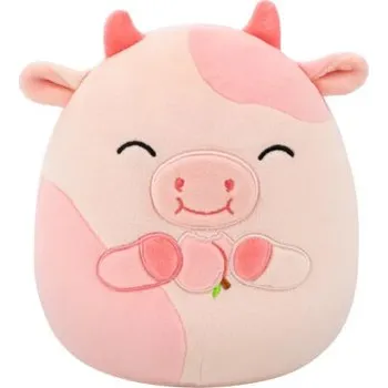 plyšák SQUISHMALLOWS Broskvová kráva - Lilaz, 13 cm