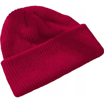Čepice Bez značky zimní čepice beanie červená, velikost 58