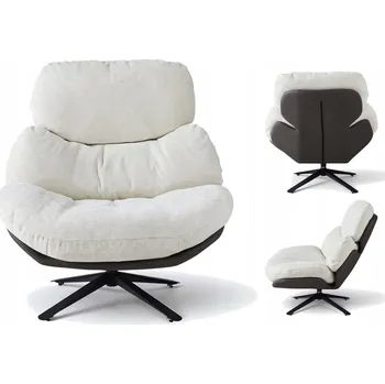 Ergonomická otočná židle Vistano s měkkým čalouněním Béžová