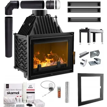 Krbová vložka KRBOVÁ VLOŽKA LITINOVÁ ZUZIA 15 DECO EKO SADA TRUBKY VZDUCHOVODY DESKY