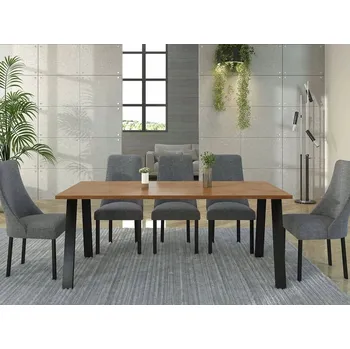 Jídelní stůl Obdélníkový rozkládací stůl Mirjan 185 x 90 x 75 cm, dub lancelot