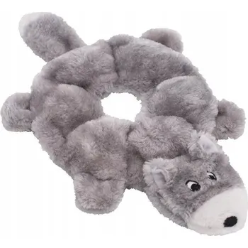 Hračka pro psa ZippyPaws pískací Hračka pro psy Plyšová kulatý Hračka pro psy s vlkem