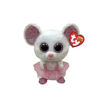 plyšák Beanie Boos Nina - Biała ballerina mysz 15cm
