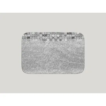 Talíř Talíř obdélníkový 33 x 22 cm - šedá