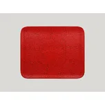 Talíř obdélníkový 33 x 27 cm - červená