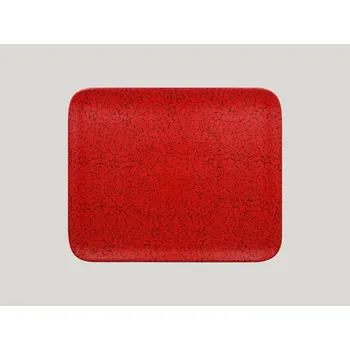 Talíř Talíř obdélníkový 33 x 27 cm - červená