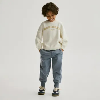 Reserved - Bavlněné kalhoty joggers - tmavomodrá - 476HK-59X - 476HK-59X-104