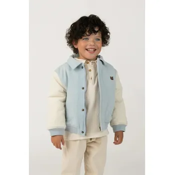 Chlapecká bunda Dětská riflová bunda Donsje Zemmie Denim Jacket Bear 4116101 modrá 50X, vel. 104